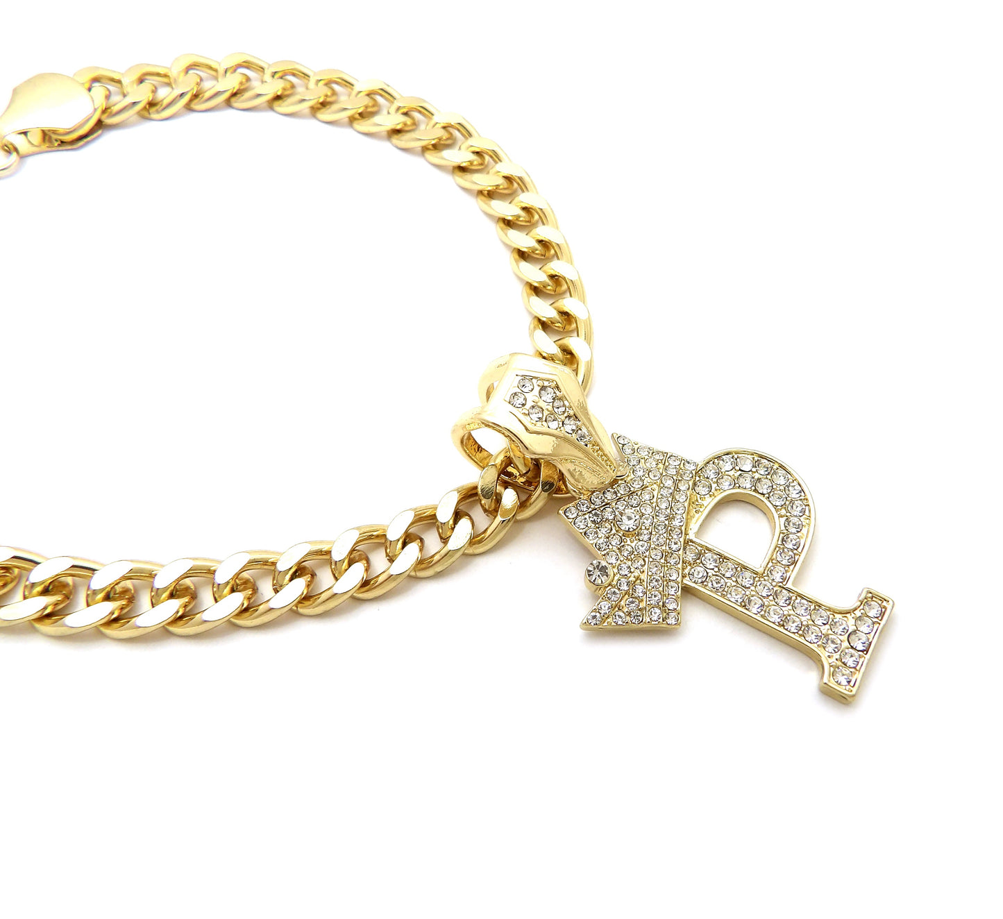 Initial-P-Dog-Necklace-Side