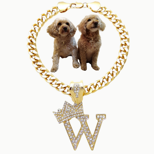 Initial-W-Dog-Necklace