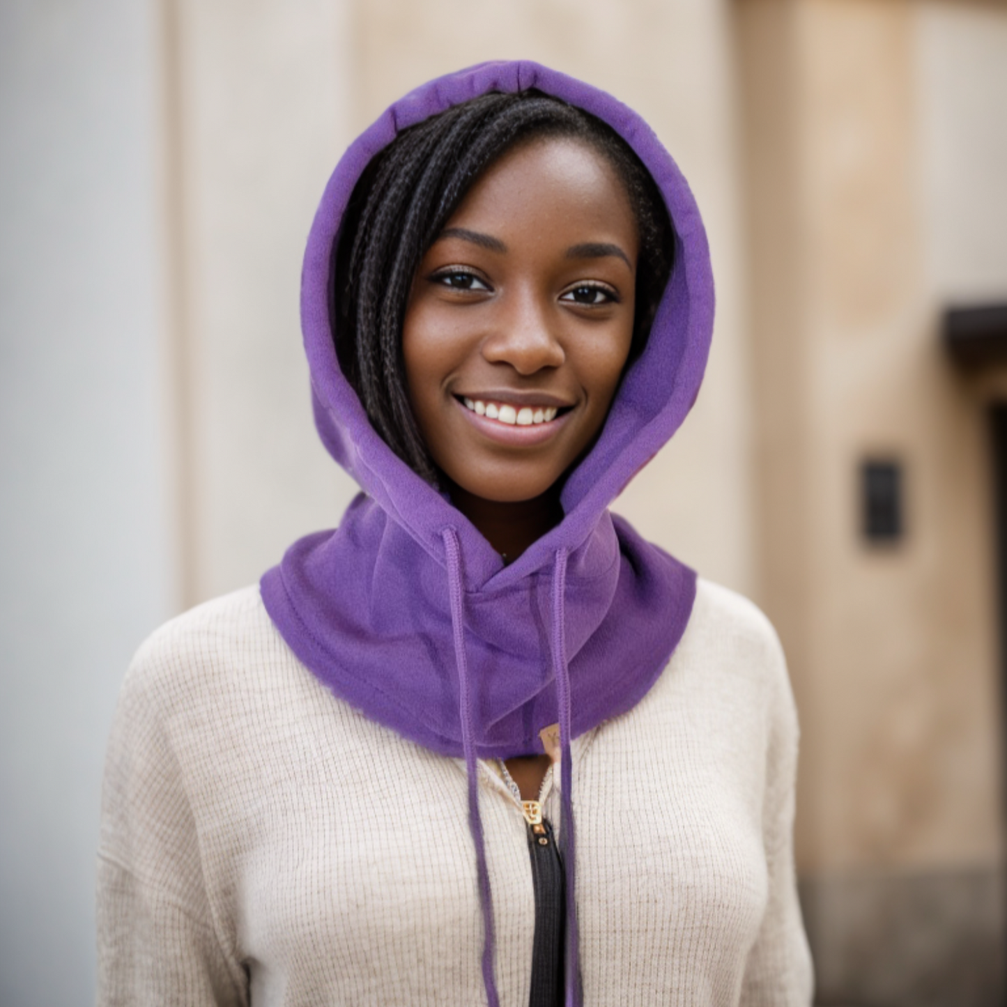 SNOOD-HAT-PURPLE-MODEL