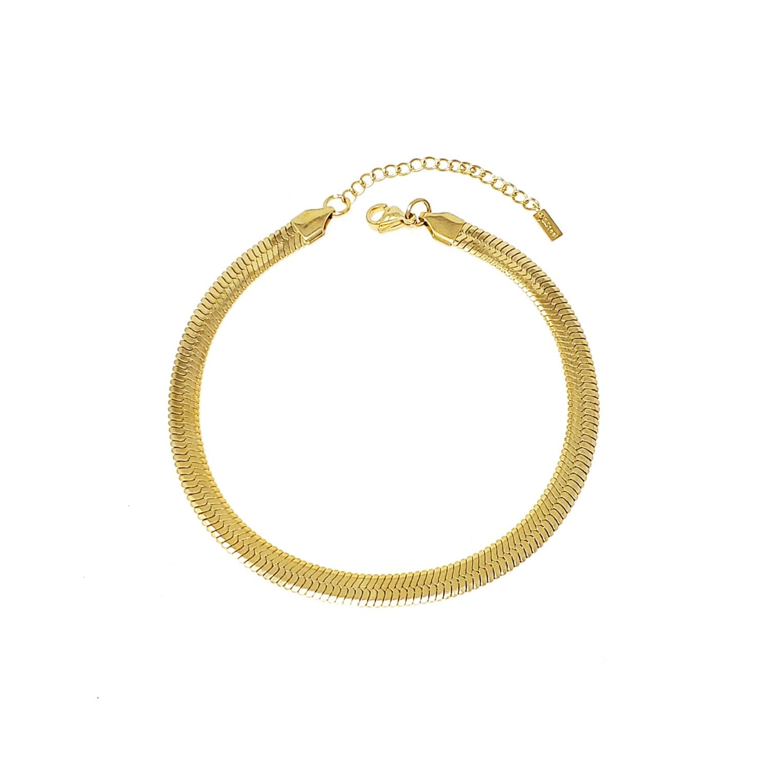 STAINLESS-STEEL-HERRINGBONE-ANKLET