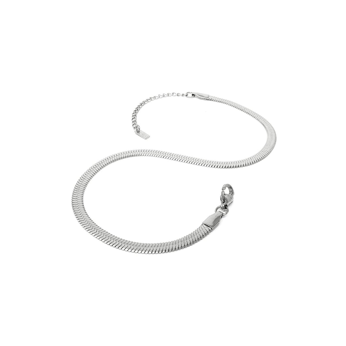 STAINLESS-STEEL-HERRINGBONE-ANKLET-SILVER