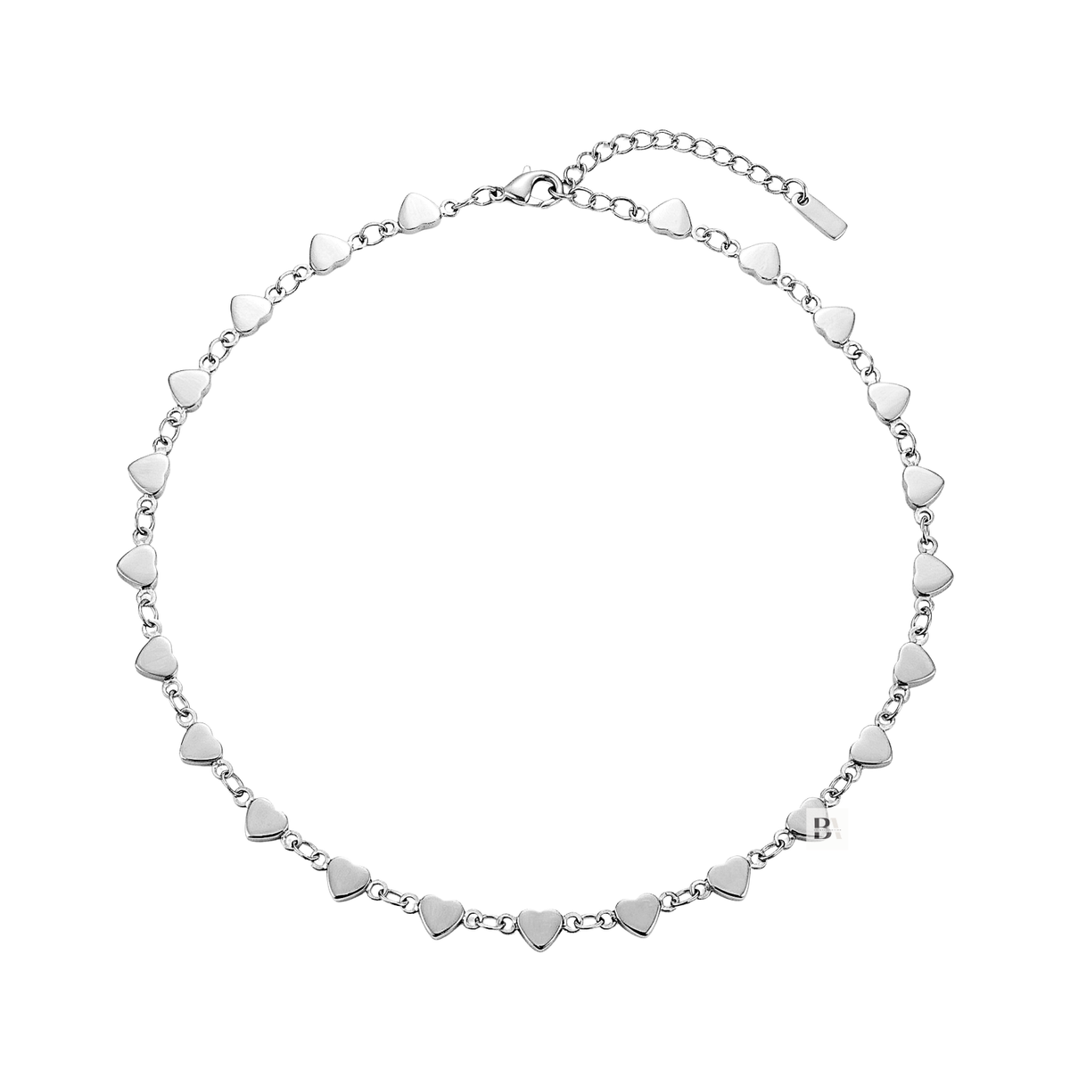 Stainless Steel Heart Chain Anklet