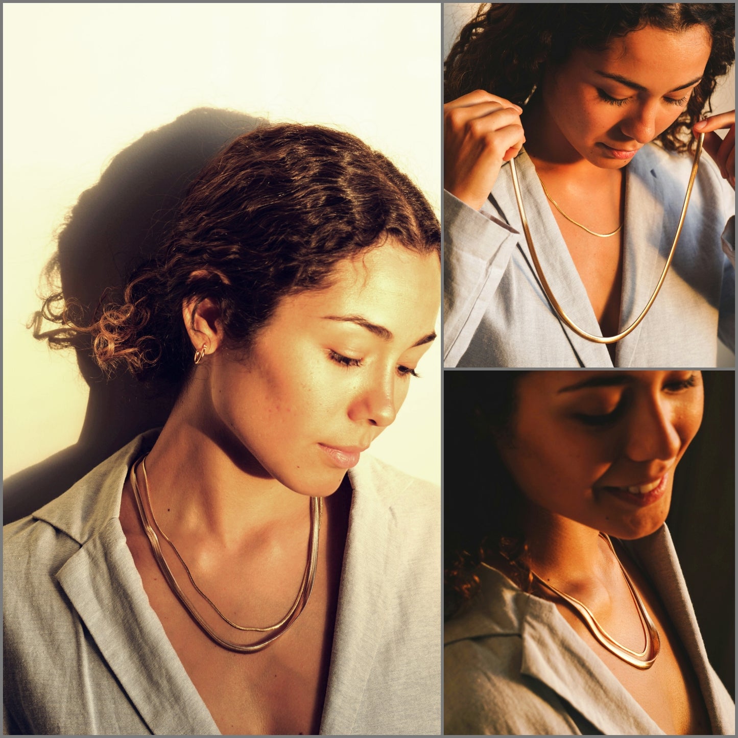 Herringbone Chain Necklace 6mm