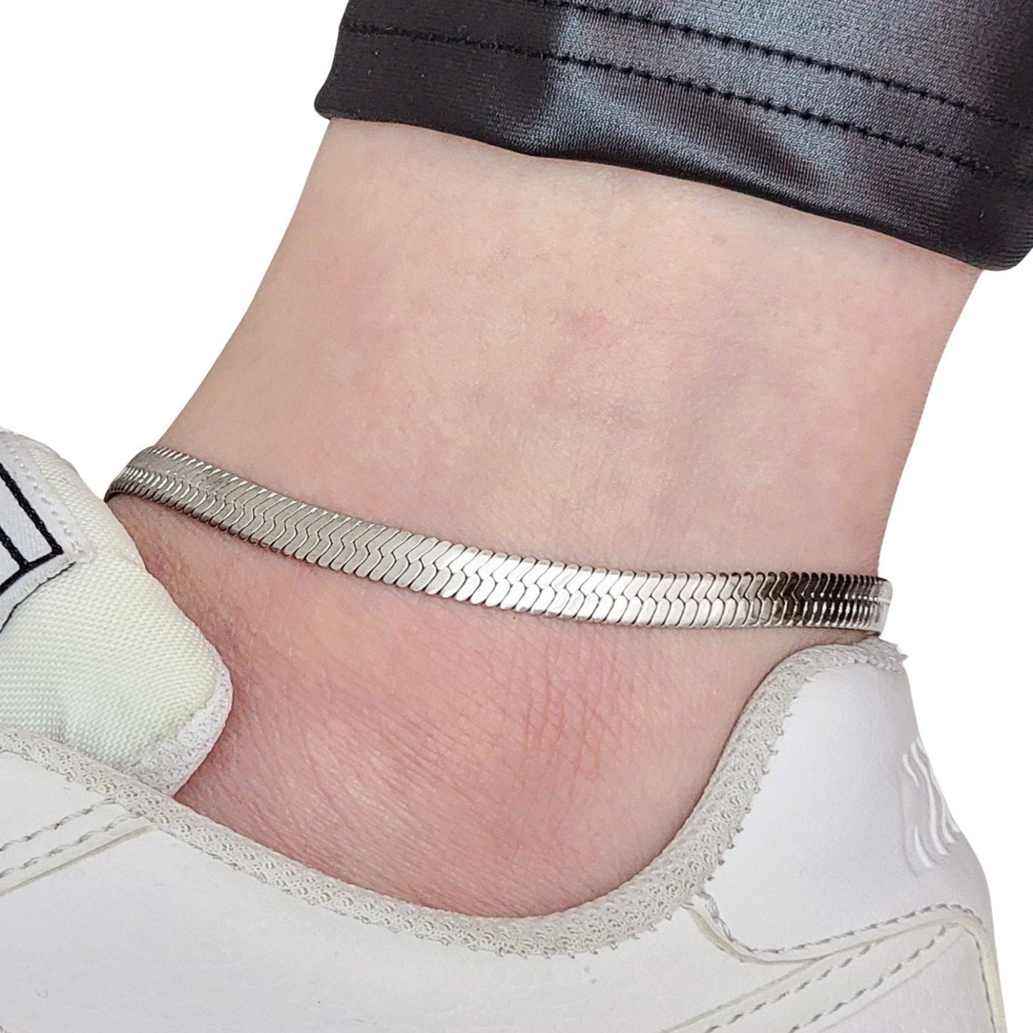 STAINLESS-STEEL-HERRINGBONE-ANKLET