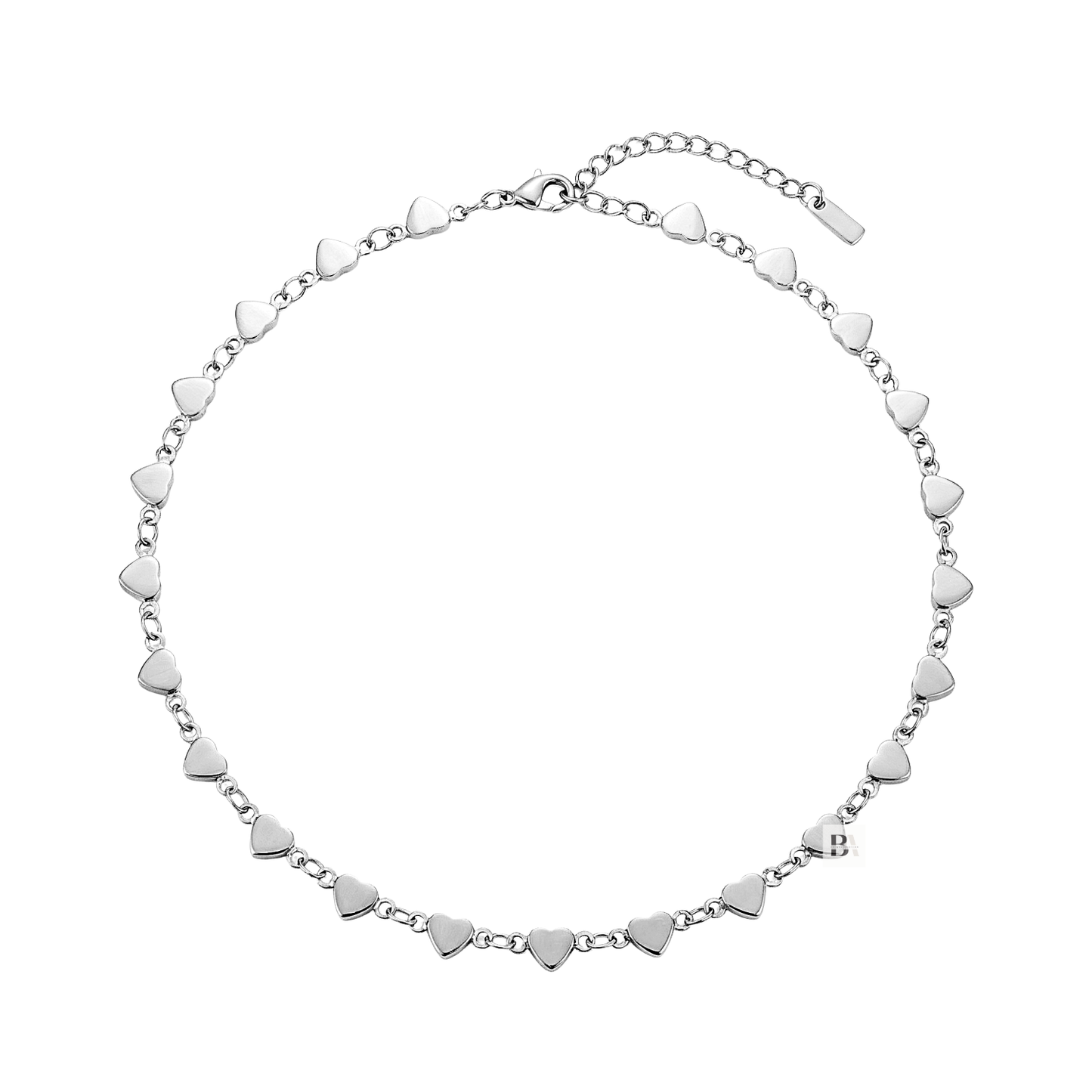 Stainless Steel Heart Chain Anklet