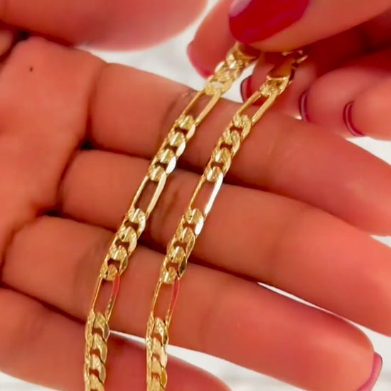 Brass-Concave-Figaro-Anklet-Tutorial